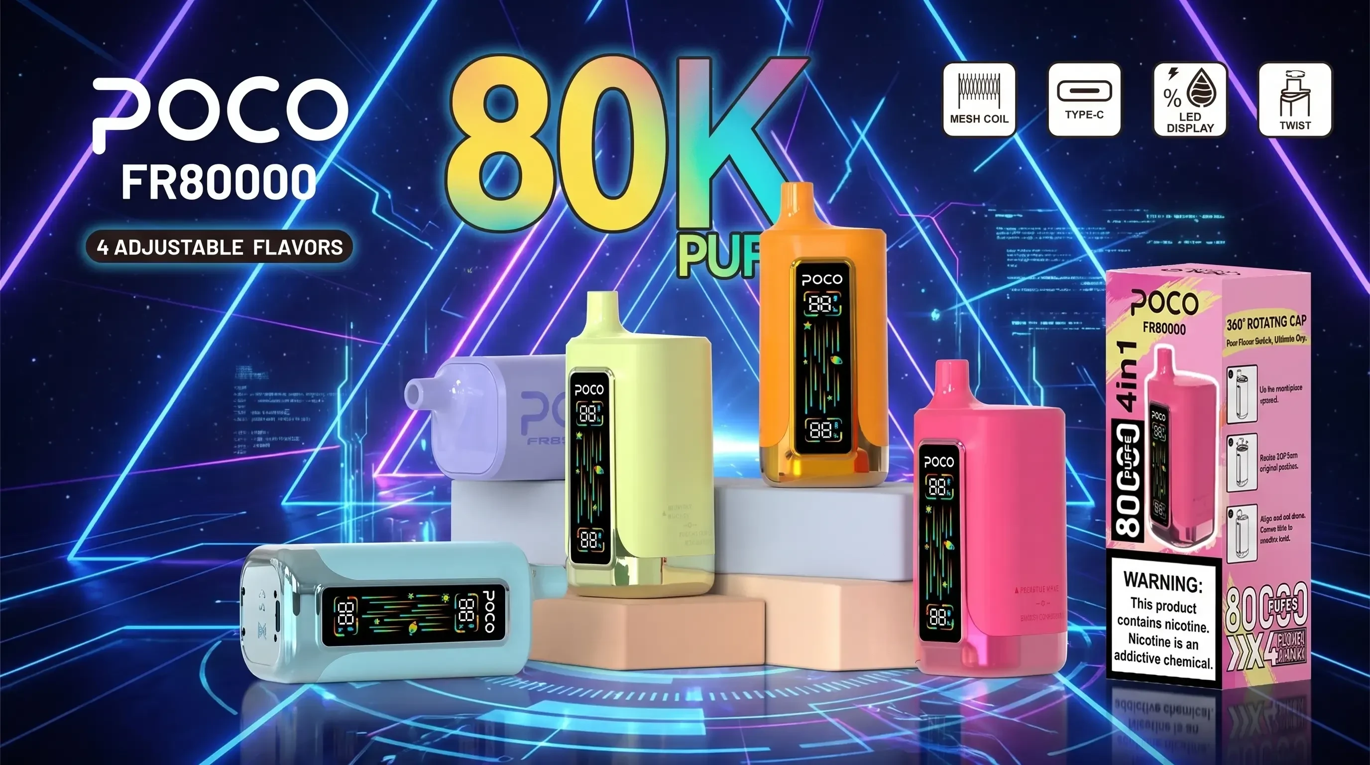 POCO FR80000 80K Puffs