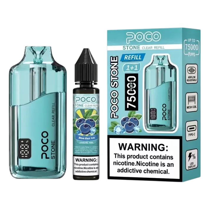 POCO STONE 75000 Puffs Refillable Disposable Vape