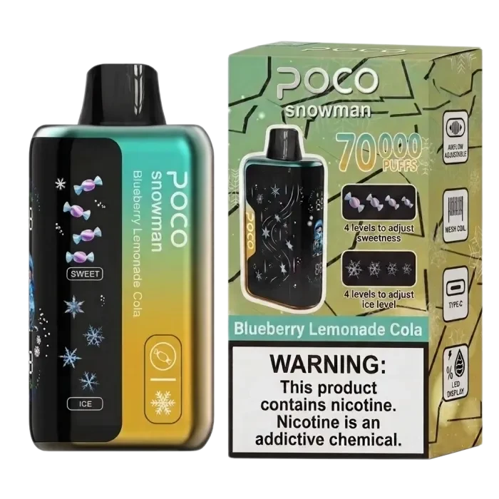 POC0 Snowman 70000 Puffs Disposable Vape (10-piece box)